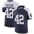 D.Cowboys #42 Deuce Vaughn Navy Thanksgiving Vapor Limited Stitched Football Jersey