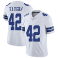 D.Cowboys #42 Deuce Vaughn White Vapor Limited Stitched Football Jersey