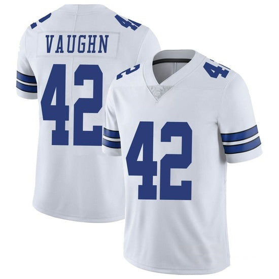 D.Cowboys #42 Deuce Vaughn White Vapor Limited Stitched Football Jersey