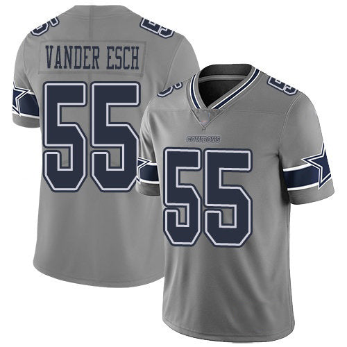 D.Cowboys #55 Leighton Vander Esch Gray Stitched Limited Inverted Legend Football Jersey
