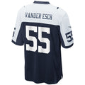 D.Cowboys #55 Leighton Vander Esch Navy Alternate Game Football Jersey