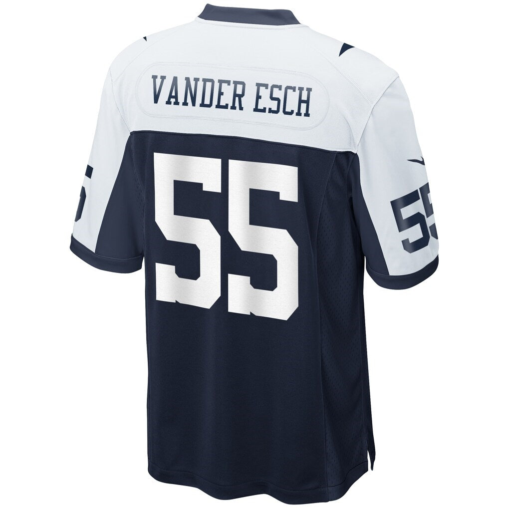 D.Cowboys #55 Leighton Vander Esch Navy Alternate Game Football Jersey