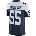 D.Cowboys #55 Leighton Vander Esch Navy Alternate Vapor Limited Football Jersey