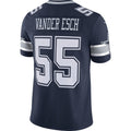D.Cowboys #55 Leighton Vander Esch Navy Vapor Limited Football Jersey