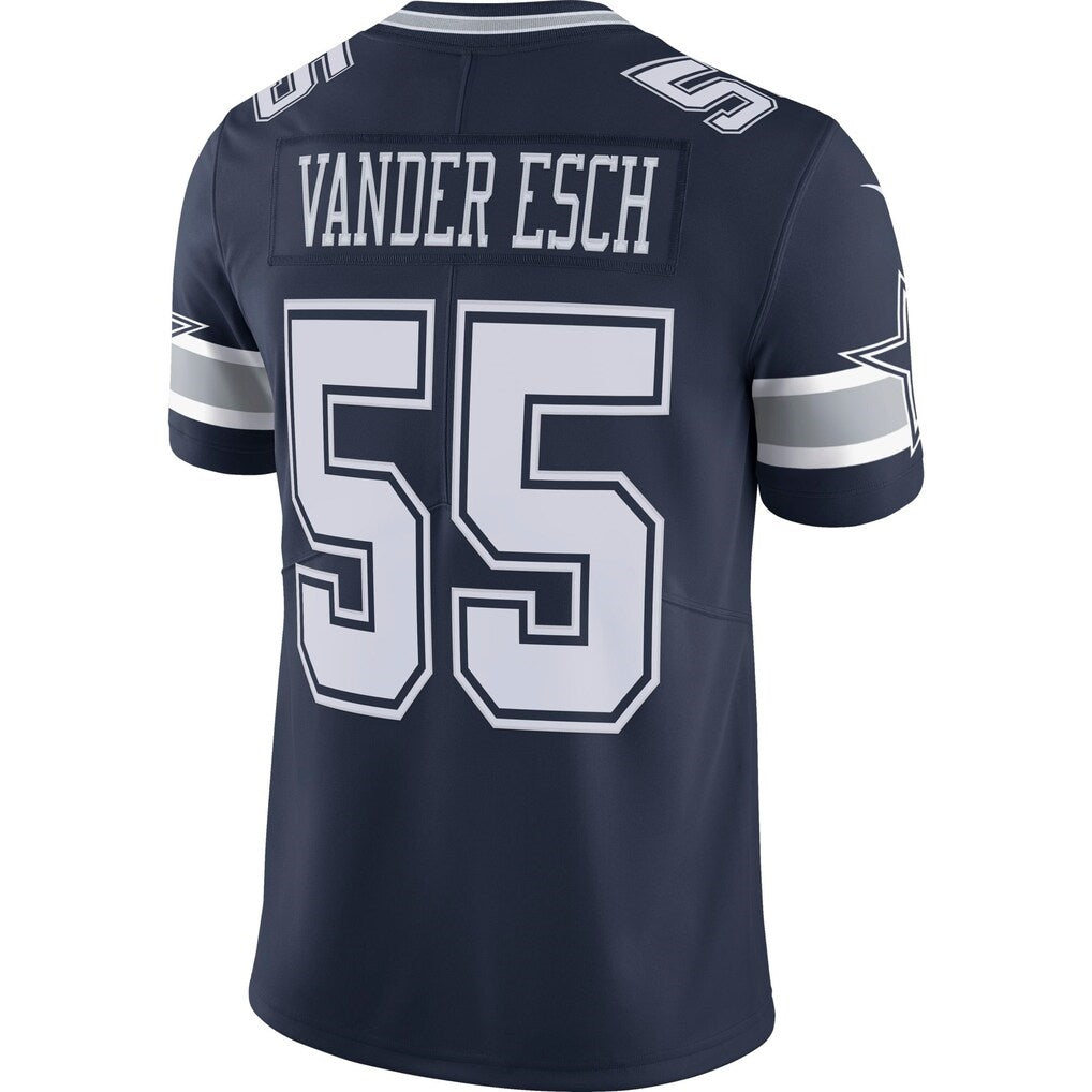 D.Cowboys #55 Leighton Vander Esch Navy Vapor Limited Football Jersey
