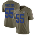 D.Cowboys #55 Leighton Vander Esch Olive Stitched Limited 2017 Salute to Service Football Jersey