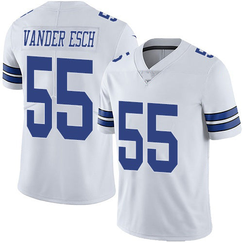 D.Cowboys #55 Leighton Vander Esch White Stitched Vapor Untouchable Limited Football Jersey