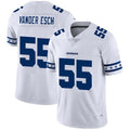 D.Cowboys #55 Leighton Vander Esch White Team Logo Vapor Limited Football Jersey