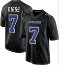 D.Cowboys #7 Trevon Diggs Carbon Black Fashion Game Football Jersey