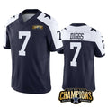 D.Cowboys #7 Trevon Diggs Navy White 2023 F.U.S.E. NFC East Champions Patch Stitched Football Jersey