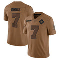 D.Cowboys #7 Trevon Diggs Player Brown Salute To Service Limited Football Jersey
