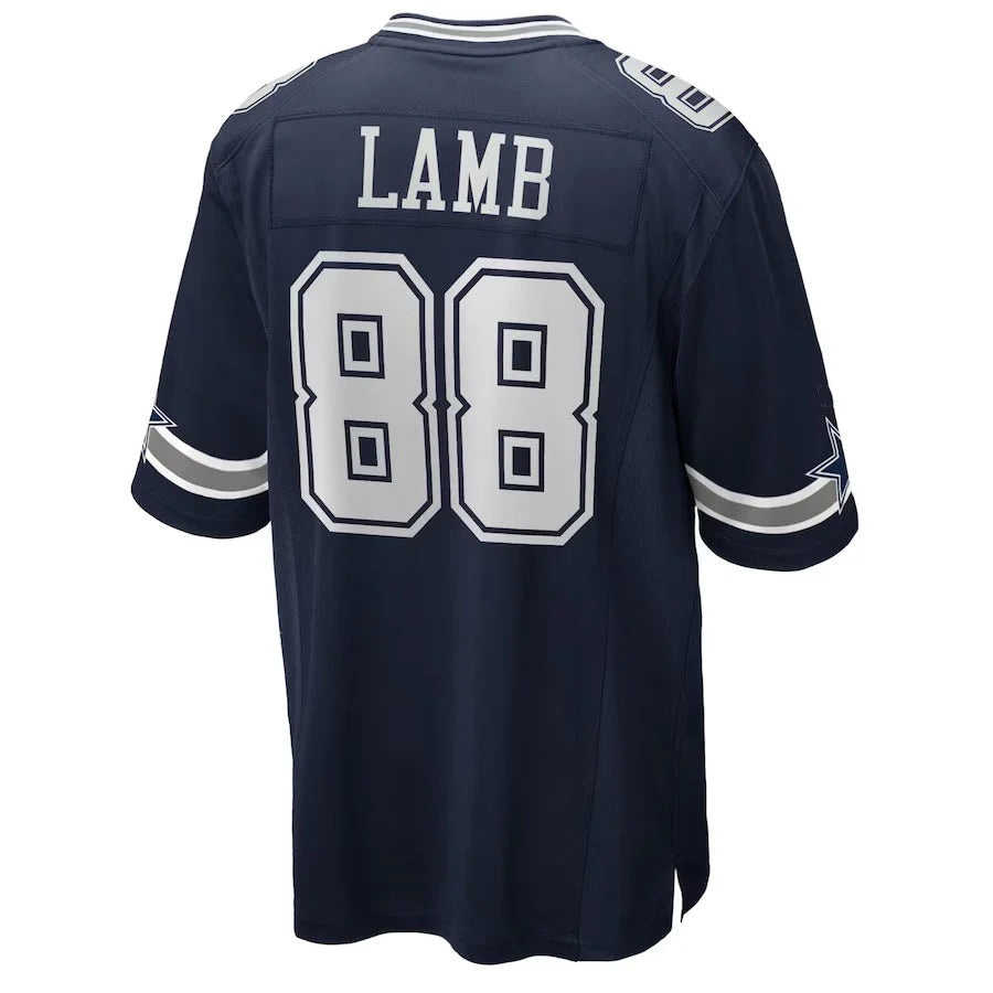 D.Cowboys #88 CeeDee Lamb Player Navy Home Game Football Jersey