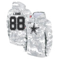 D.Cowboys #88 CeeDee Lamb Player Salute to Service Hoodies Game Football Jersey