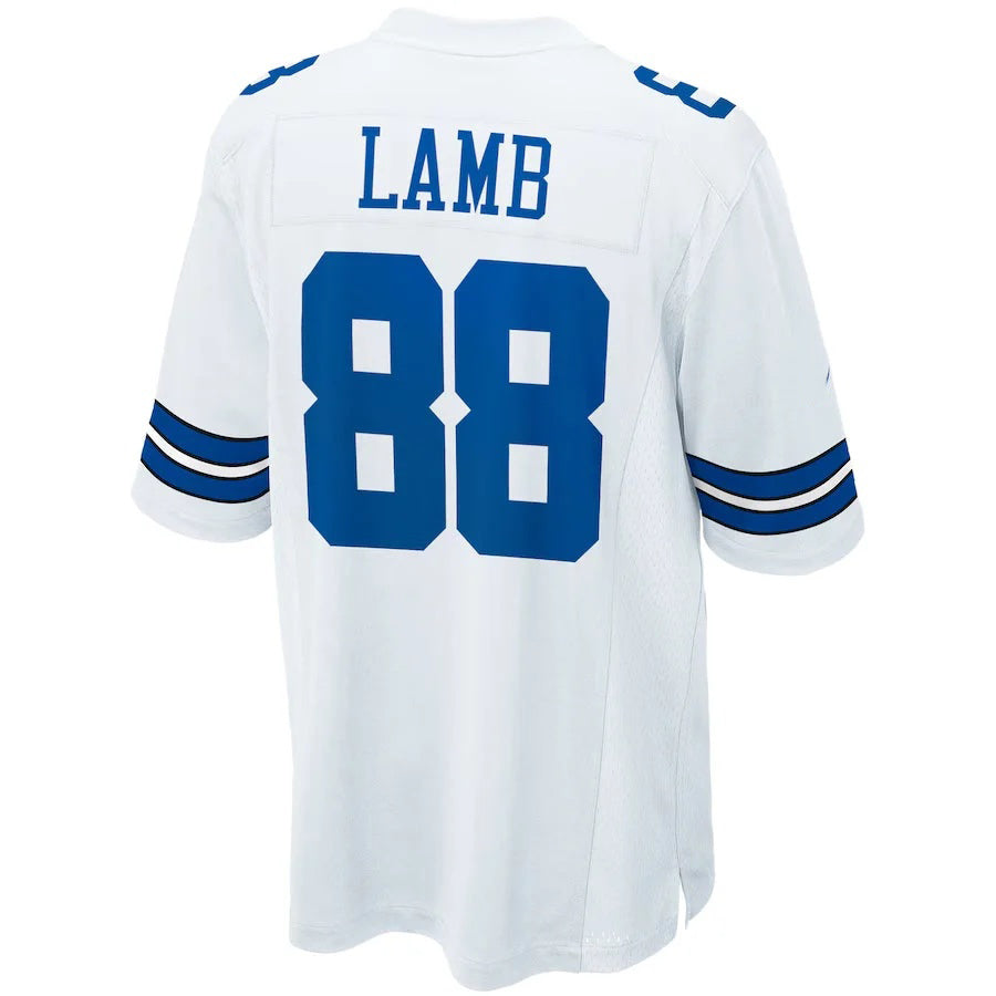 D.Cowboys #88 CeeDee Lamb Player White Home Game Football Jersey