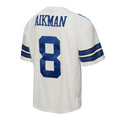 D.Cowboys #8 Troy Aikman Mitchell & Ness White Legacy Replica Football Jersey