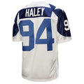 D.Cowboys #94 Charles Haley Mitchell & Ness White Authentic Throwback Retired Player Football Jersey