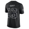 D.Lions #16 Jared Goff Black 2026 Salute to Service Stitched Limited Football Jersey