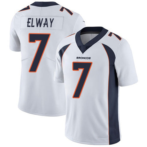 D.Broncos #7 John Elway White Stitched Vapor Untouchable Limited Football Jersey