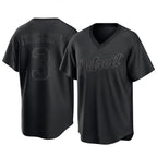 Detroit Tigers #3 Alan Trammell Player Black T-shirt Home Game Stitched Baseball Jersey