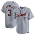 Detroit Tigers #3 Alan Trammell Player Gray Home Limited Stitched Baseball Jersey