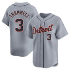 Detroit Tigers #3 Alan Trammell Player Gray Home Limited Stitched Baseball Jersey