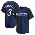 Detroit Tigers #3 Alan Trammell Player Navy City Connect Home Limited Stitched Baseball Jersey