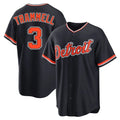 Detroit Tigers #3 Alan Trammell Player Navy Home Game Stitched Baseball Jersey