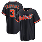 Detroit Tigers #3 Alan Trammell Player Navy Home Game Stitched Baseball Jersey