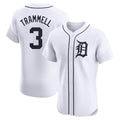 Detroit Tigers #3 Alan Trammell Player White Limited Elite Home Stitched Baseball Jersey