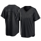 Detroit Tigers #7 Kevin McGonigle Player Black T-shirt Home Game Stitched Baseball Jersey
