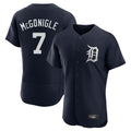 Detroit Tigers #7 Kevin McGonigle Player Navy Limited Elite Home Stitched Baseball Jersey