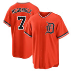 Detroit Tigers #7 Kevin McGonigle Player Orange Home Game Stitched Baseball Jersey