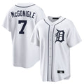 Detroit Tigers #7 Kevin McGonigle Player White Home Game Stitched Baseball Jersey