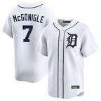 Detroit Tigers #7 Kevin McGonigle Player White Home Limited Stitched Baseball Jersey