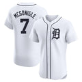 Detroit Tigers #7 Kevin McGonigle Player White Limited Elite Home Stitched Baseball Jersey