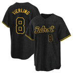 Detroit Tigers #8 Matt Vierling Player Black Snake Skin City Home Game Stitched Baseball Jersey