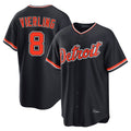 Detroit Tigers #8 Matt Vierling Player Navy Home Game Stitched Baseball Jersey