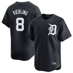 Detroit Tigers #8 Matt Vierling Player Navy Home Limited Game Stitched Baseball Jersey