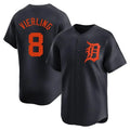 Detroit Tigers #8 Matt Vierling Player Navy Home Limited Stitched Baseball Jersey
