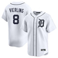 Detroit Tigers #8 Matt Vierling Player White Home Limited Stitched Baseball Jersey