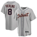 Detroit Tigers #8 Matt Vierling Player Gray Home Game Stitched Baseball Jersey