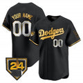 Dodgers 2024 Spring Training Patch Vapor Premier Limited Custom Jersey – All Stitched-Black Baseball Jersey