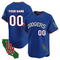 Dodgers Mexico California Patch Vapor Premier Limited Custom Jersey V3 – Royal Baseball Jersey