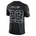 IN.Colts #28 Jonathan Taylor Black 2026 Salute to Service Stitched Limited Football Jersey