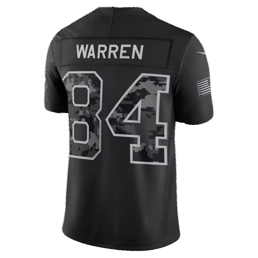 IN.Colts #84 Tyler Warren Black 2026 Salute to Service Stitched Limited Football Jersey