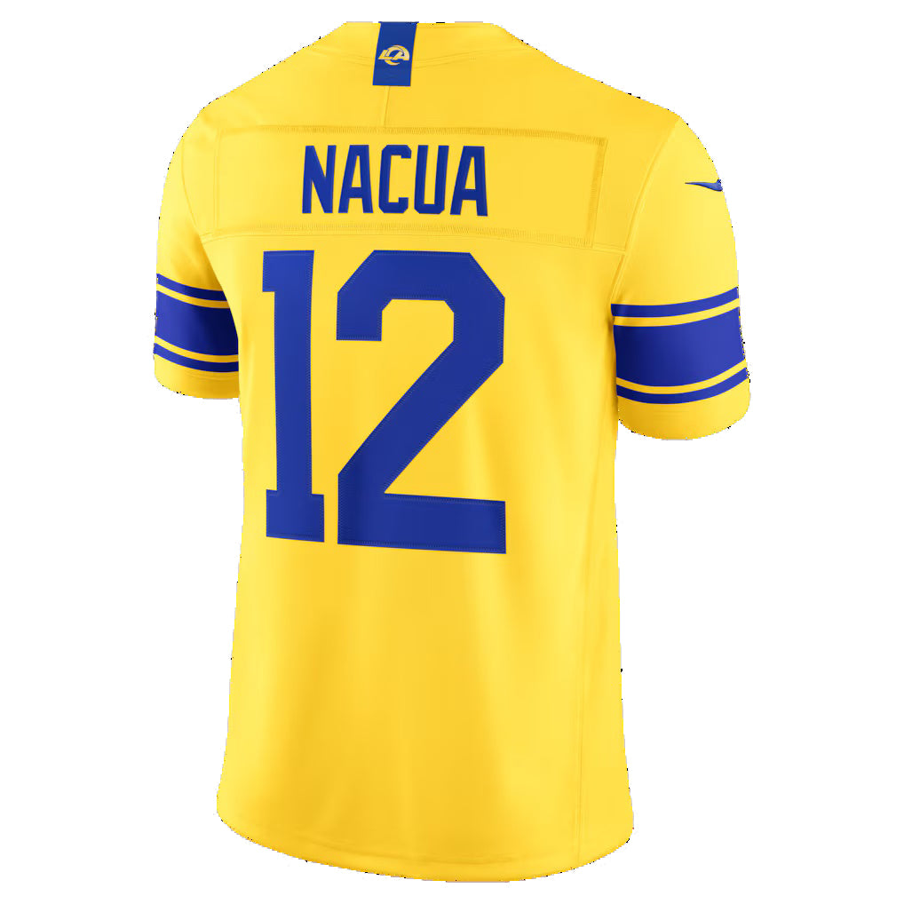 LA.Rams #12 Puka Nacua Classic Sol Vapor F.U.S.E. Stitched Limited Limited Football Jersey