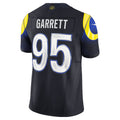 LA.Rams #95 Myles Garrett Dark Blue Rivalries Collection Stitched Limited Football Jersey
