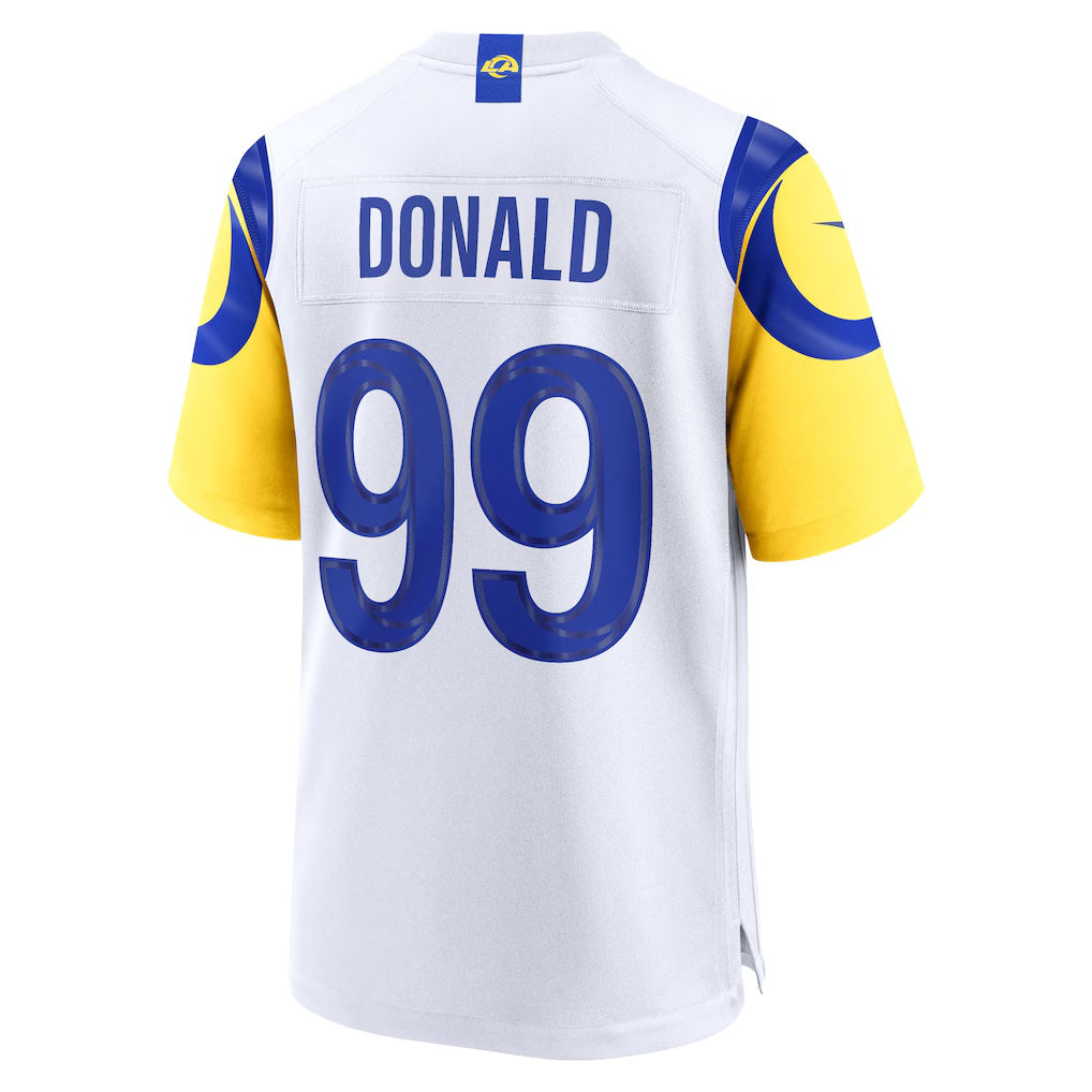 LA.Rams #99 Aaron Donald White Game Football Jersey