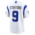 LA.Rams #9 Matthew Stafford Fearsome White Game Football Jersey