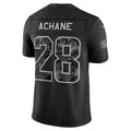 M.Dolphins #28 De’Von Achane Black 2026 Salute to Service Stitched Limited Football Jersey